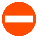 No Entry SVG Icon